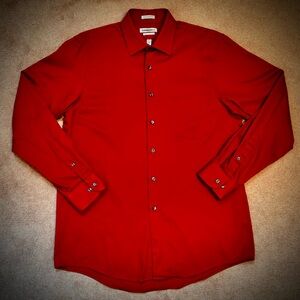 (#196) Men’s Van Heusen Luv Sateen Dress Shirt